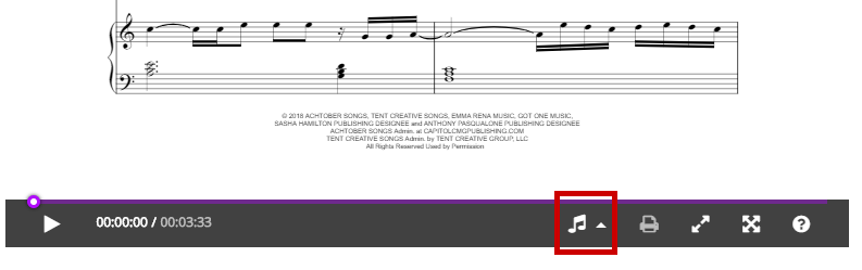 How to check if Elton John 'Circle Of Life (from The Lion King)' digital score is transposable